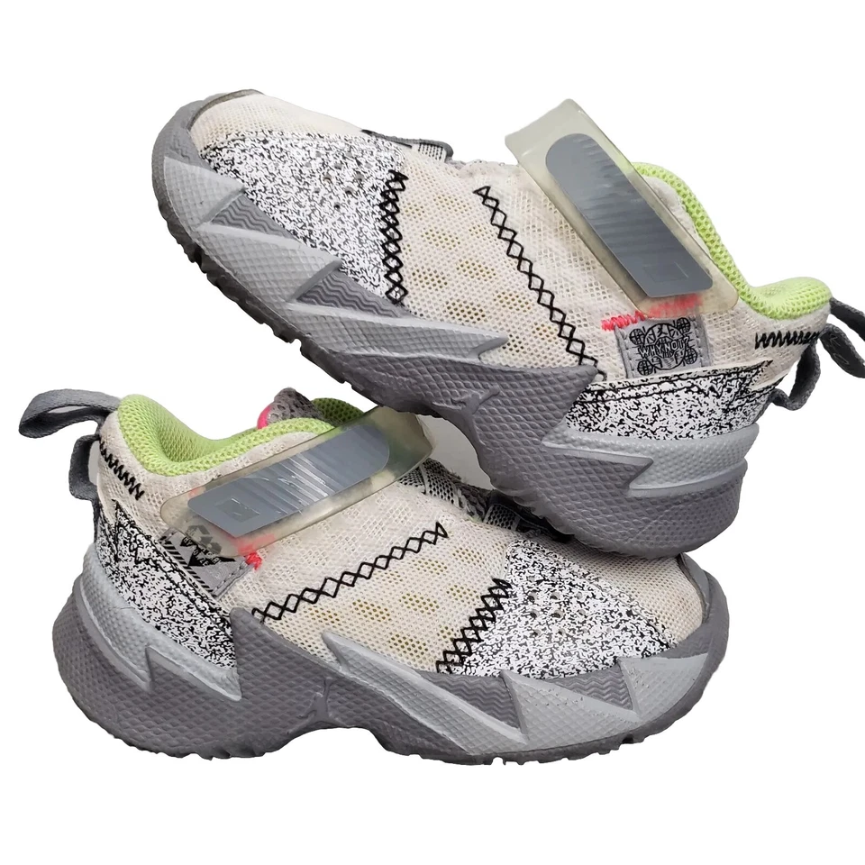 Nike Jordan Why Not ZERO.3 (TD) Russell Westbrook Blanco Gris 7C Zapatos CD5806-100 Foto 2 de 4