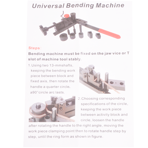 Mini Manual Mounting Bending Bender Forms Wire Universal, Flat Metal and Tubing - Picture 6 of 6