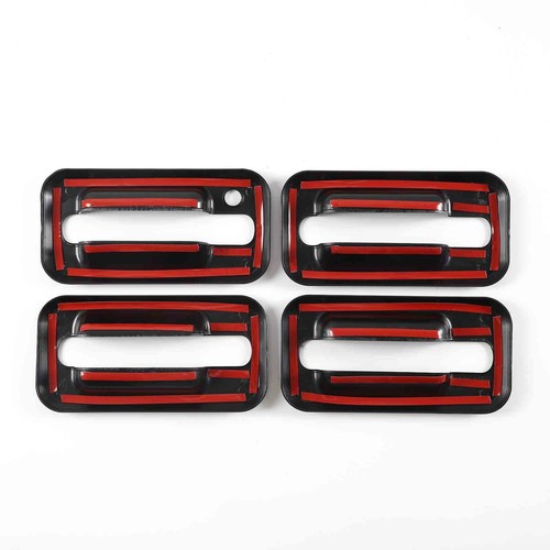Gloss Black Exterior Door Handle Bowl Cover Styling Trim For Hummer H2 2003-09 - Picture 13 of 16