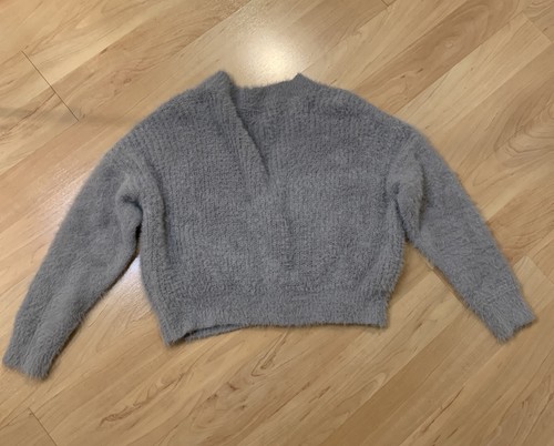 Double Zero grauer Damen-Cardiganpullover würzig klein - Bild 9 von 9