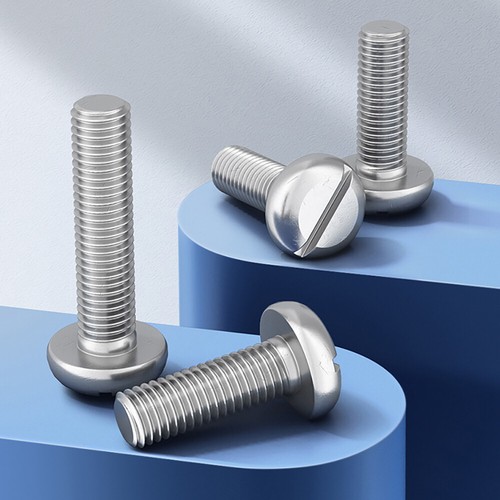 M1.6 M2 M2.5 M3 Slotted Pan Head Screw Machine Screws A2 Stainless Slot Bolts - Picture 4 of 10