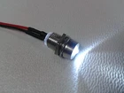 3 LED white with socket wired 12V + series resistor ready to connect lighting