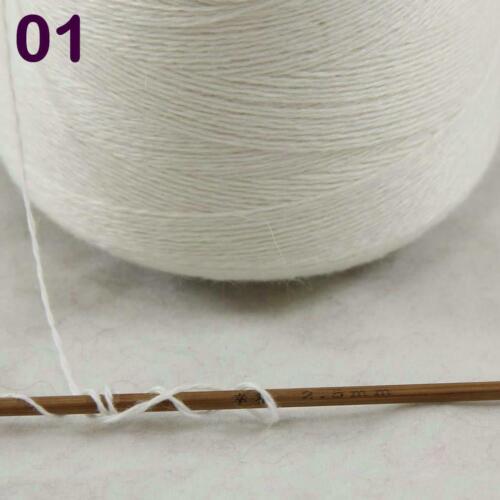Luxurious 100g Mongolian Pure Cashmere Hand Knitting 1Cone Crochet Wool Yarn 01 - Picture 3 of 20