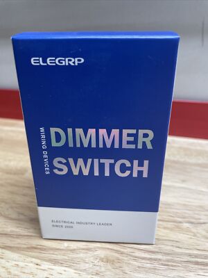 ELEGRP Dimmer Light Switch for 300W Dimmable LED/CFL ~ 600 Incandescent Lights