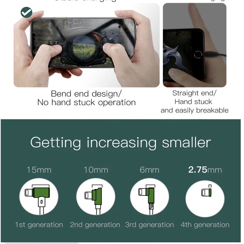 Baseus iPhone 12 11 Pro MAX XS X XR USB iPhone Charger Cable Charging Data Cord - Image 4 of 4