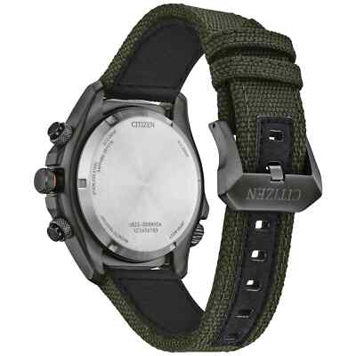 Citizen Men's Eco-Drive Chronograph Alarm Perpetual Green Watch