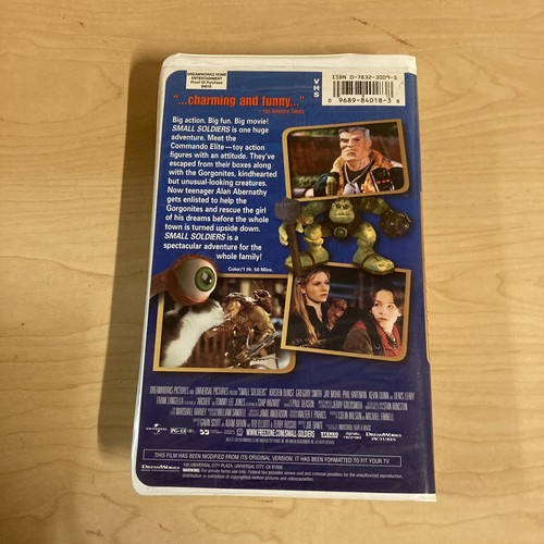 Small Soldiers Phil Hartman Kirsten Dunst Clamshell Vintage VHS Tape 1998 - Picture 10 of 12