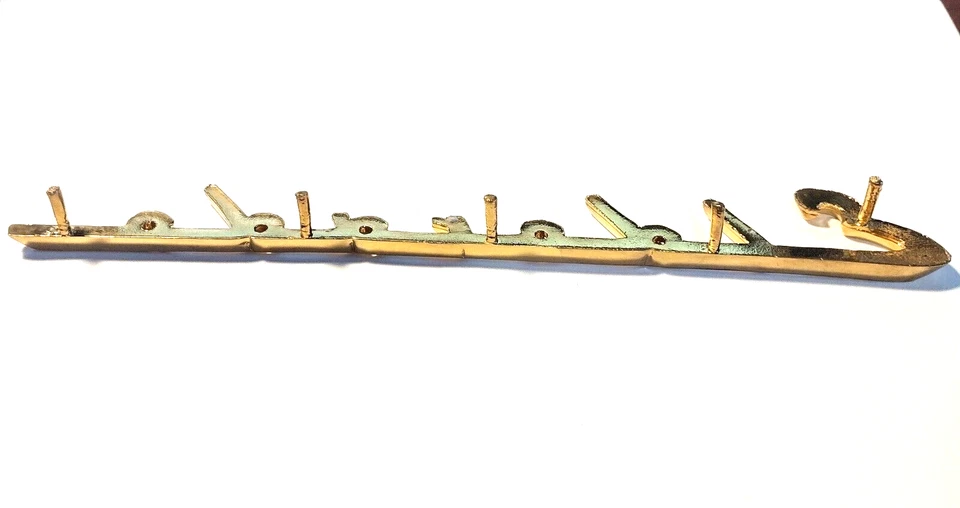 Cadillac El Dorado 1954-5 emblema, chapado en oro 8,25", recién vertido y chapado Foto 2 de 2