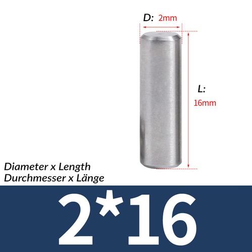 1mm 1.5mm 2mm 2.5mm Metric Steel Dowel Pins A2 Stainless Steel Dowels DIN7 - Picture 26 of 45