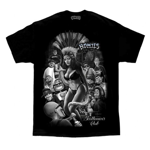 Homies Gentlemen's Club Chicano Art David Gonzales DGA T Shirt