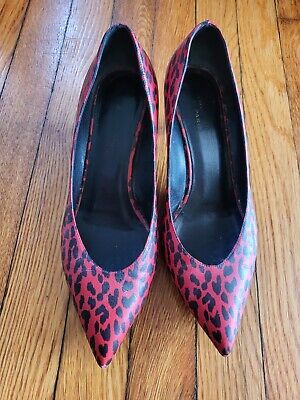 SAINT LAURENT YSL Kitten 50 Pumps Red & Black Babycat SAINT LAURENT YSL Kitten 50 Pumps Red & Black Babycat