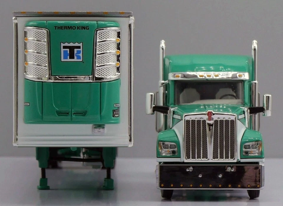 DCP green/white Kenworth W990 spread axle reefer 60-1946 1/64 NEW - Image 3 of 3