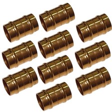 15mm Solder Ring Straight Couplings Pre-Soldered Capillary Copper Pipe Fittings