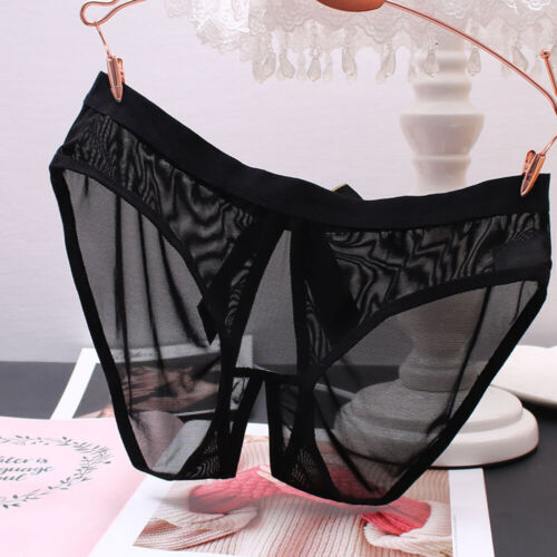Women Sexy Open Crotch Panties Briefs Crotchless Lingeries Underwear Knickers - Picture 25 of 28