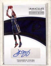 2016-17 Panini Immaculate Collection #MM-TYG Thaddeus Young AUTO /99 NM