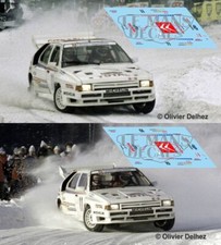 Decals Citroen BX 4 TC Swedish Rally 1986 slot calcas Suecia Andruet Wambergue