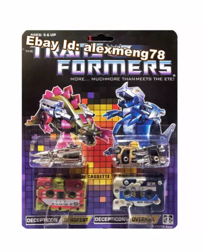 Transform G1 Decepticons cassette Slugfest Overkill reissue brand new MISB