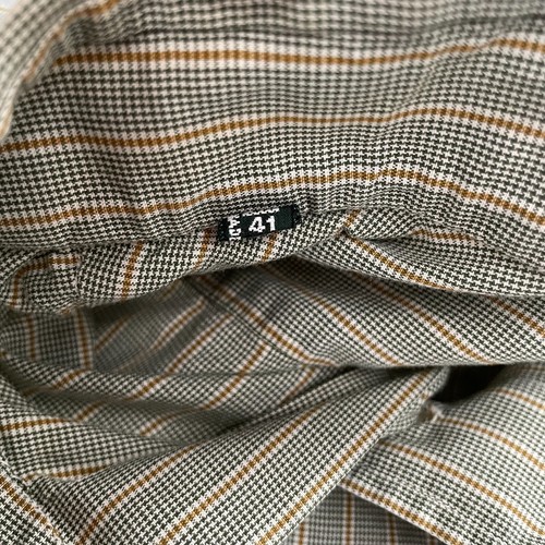 Luigi Borrelli Louis Boston Shirt Adult 41 Houndstooth Button Up Italy Mens - Picture 6 of 13