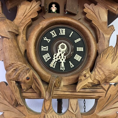 ATQ Schatz Black Forest German Hand Carved Walnut 20
