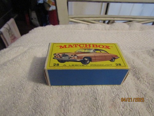 Vintage MATCHBOX Lesney Mark Ten Jaguar Series 28 NOS NIB w Box 1968