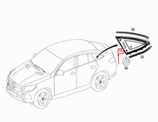 NEU MERCEDES-BENZ GLE COUPE C292 T&Uuml;RSEITE HINTEN RECHTS A2926700800