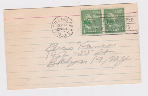Early Wynn signed 1953 index card Indians Senators White Sox HOF - Picture 2 of 2
