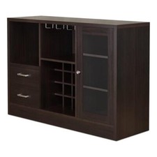 ACME Joice Wooden 2-Drawer Server with Shelf in Espresso