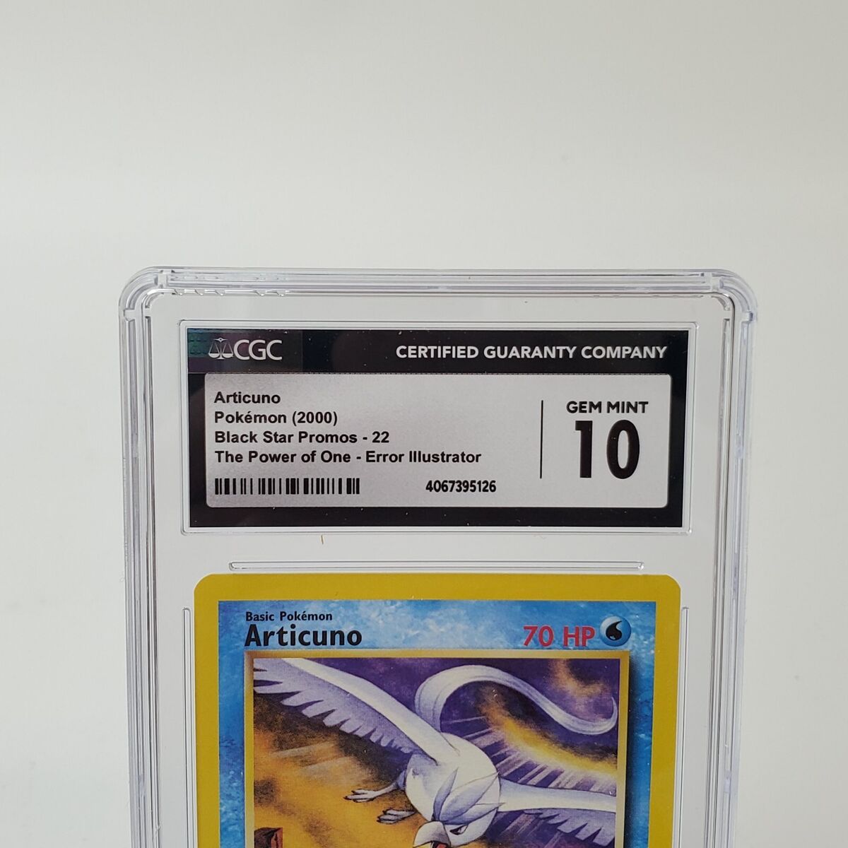 CGC Gem Mint 10 Pokémon Articuno Wizards Black Star Promos CGC Gem Mint 10 Pokémon Articuno Wizards Black Star Promos