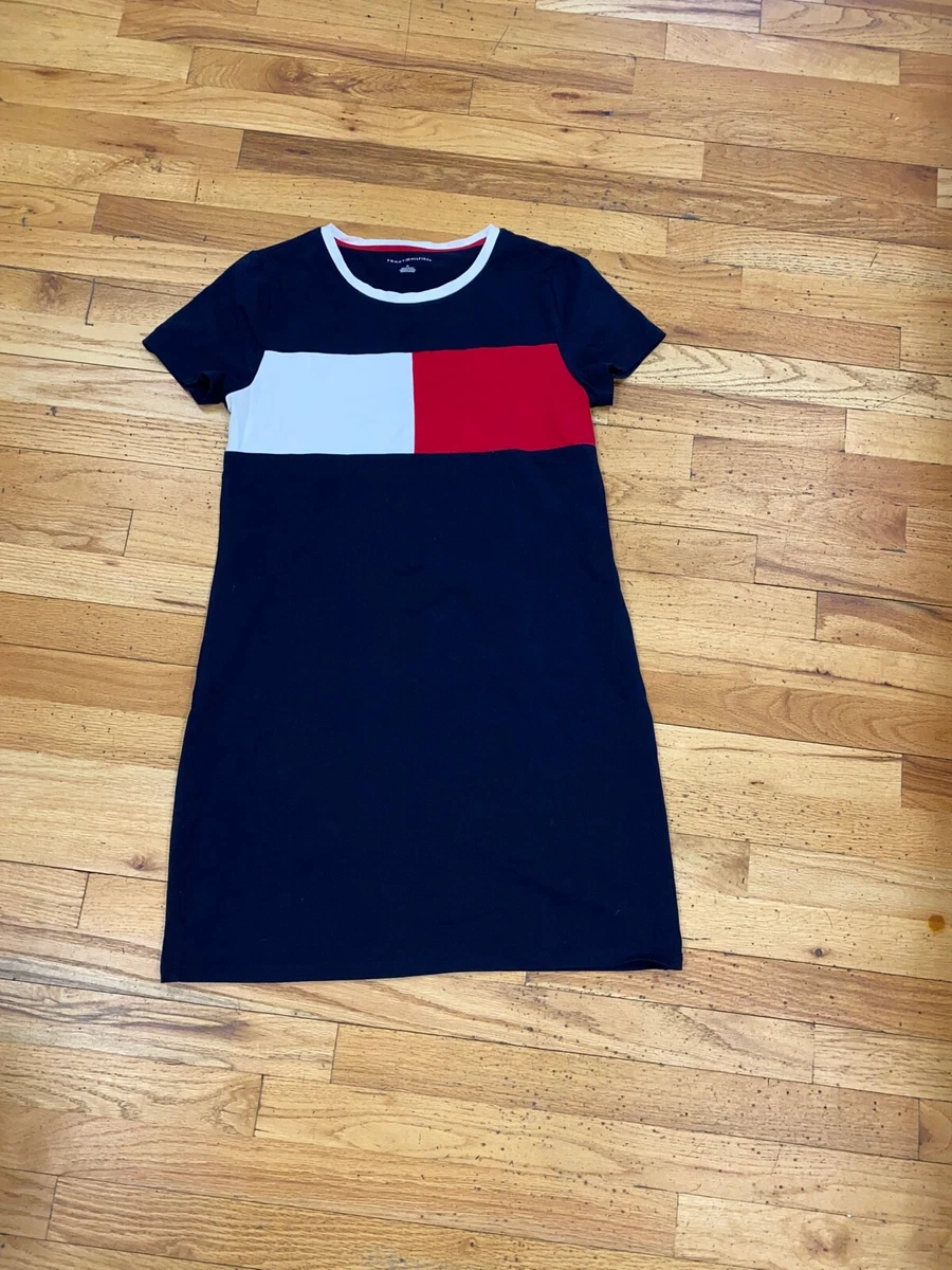 Red white and blue t shirt dress hotsell