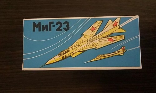 Model airplane MiG-23 USSR. Vintage soviet toy plane, collectible toy. 2 - Picture 7 of 24