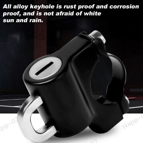 Motorcycle Helmet Lock Handlebar 7/8" 22-28mm Tube Anti-theft Security Universal - Picture 7 of 12