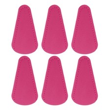 6Pcs Scissor Sheath, 2.9"x1.5" PU Leather Scissor Cover Protector, Rose Red
