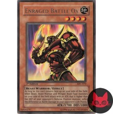 Yugioh Enraged Battle Ox IOC-070 Rare 1. Auflage LP