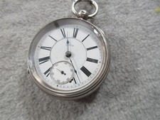 POCKET WATCH FUSEE EARLY 1800'S WORKING STERLING CHESTER MARK 58MM OA D