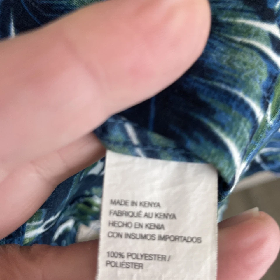 Camisa Hawaiana Van Hueusen Air Para Hombre XL Multicolor Floral Manga Corta Botón Foto 4 de 4