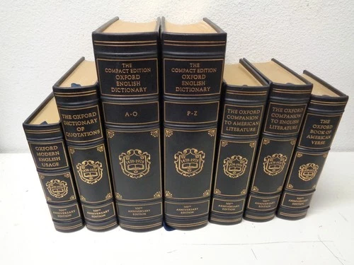 Oxford English Dictionary 1478-1978, 500th Anniversary Edition Set of 7 Franklin
