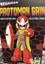 Protoman  New In Box MINDstyle x Popaganda Ron English x Megaman Grin 15" Vinyl