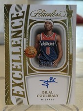 Bilal Coulibaly Excellence Gold Rookie Auto /10 2023-24 Panini Flawless #ES-BCW