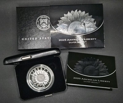 2025 American Liberty Silver Medal Proof (25DB) w/ OGP Box