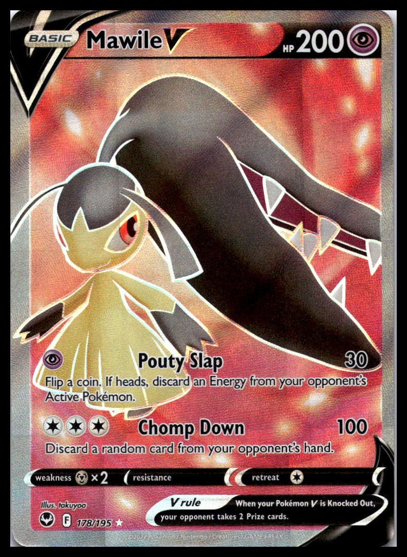 Mawile V (Full Art) 178/195 SWSH12: Silver Tempest Ultra Rare Pokemon Card | NM