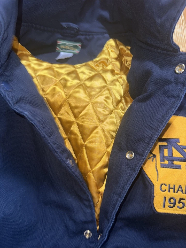 STALLS & DEAN REPRO NOTRE DAME 1954 BOXING CHAMPIONS BENGEL BOUTS 4XL JACKET EUC - Image 3 of 4