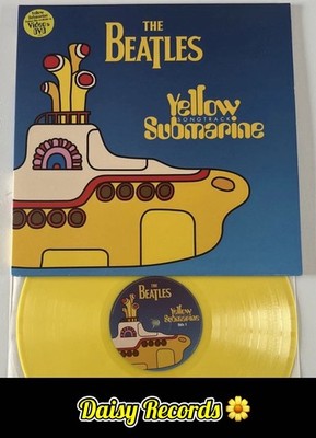 The Beatles-Yellow Submarine Songtrack 1st EU Press Yellow Vinyl w/Sleeve Credit