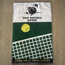 NEW BNP INDIAN WELLS 2026 Towel     16&rdquo;x 26&rdquo; White/ Yellow/Green