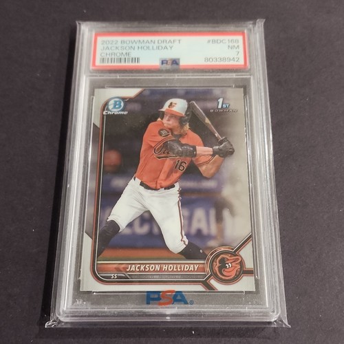 Bowman 2022 Bowman Draft Jackson Holliday 1st Bowman Chrome #BDC-168 PSA 7