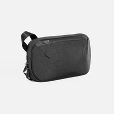 Aer Bags Mens Slim Pouch Black Portable Multiple Pockets Organizers