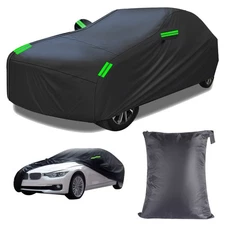 Full Car Cover Waterproof All Weather Protection Anti-UV Rain Snow Dustproof