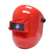 Armour Guard Sugar Scoop Red Pipeliner Fiberglass Welding Helmet With Flip Fr...