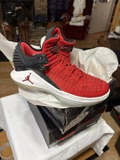 nike air jordan AIR JORDAN XXXII BG AA1254 001 boys 4.5y red/black lace ups NWB.