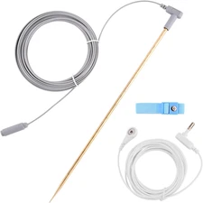 Grounding Rod with 39ft Wire Set for Earthing Mat Sheet Pillowcase Blanket