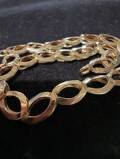 14kt Gold Hooped Bracelet 7.5inch 3.91g Ex Cond 585 Hallmarked